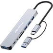 Obraz 1/7 - Qoltec Hub Adaptér 8v1 USB-C/USB | USB-C | 4xUSB | SD/TF karta | JACK 3,5mm TRRS