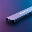 Obraz 6/7 - Qoltec Hub Adaptér 8v1 USB-C/USB | USB-C | 4xUSB | SD/TF karta | JACK 3,5mm TRRS
