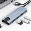 Obraz 4/7 - Qoltec Hub adaptér USB-C 5v1 | USB-C PD 100W | 2x USB | HDMI 4K | RJ45