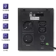 Obraz 4/5 - Interaktívny neprerušiteľný zdroj napájania Qoltec UPS| Monolit | 1200VA | 720W | LCD | USB