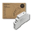Kép 1/7 - Qoltec DIN sínre szerelhető tápegység | 15W | 12V | 1.25A | Szürke