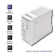 Obraz 4/6 - Napájací zdroj Qoltec na DIN lištu | 60W | 12V | 5A | Biely | Tenký