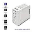 Obraz 4/6 - Napájací zdroj Qoltec na DIN lištu | 40W | 24V | 1,67A | Biely | Tenký