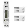 Obraz 5/11 - Jednofázový elektronický merač energie Qoltec | DIN lišta | 230 V | LCD | 1P | Tenký