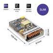 Kép 5/7 - Qoltec LED meghajtó IP20 | 150W | 12V | 12.5A | Slim