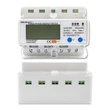 Obraz 8/9 - Trojfázový elektronický merač Qoltec | Merač spotreby energie na DIN lištu | 400 V | LCD | Wi-Fi