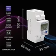 Obraz 3/9 - Jednofázový elektronický merač spotreby energie Qoltec na DIN lištu | 230 V | LCD | Wi-Fi
