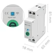 Obraz 6/11 - Wi-Fi relé Qoltec na DIN lištu s elektromerom 63A | eWeLink od Sonoff | Wi-Fi | LED