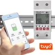 Kép 2/11 - Qoltec Wi-fi DIN sínre szerelhető relé árammérővel 63A| Időzítő | Tuya | Wi-Fi | LED