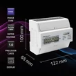 Obraz 3/15 - Trojfázový obojsmerný elektronický merač Qoltec | Merač energie na DIN lištu | 400V | 100A | LCD | 4P