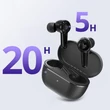 Kép 7/8 - Tronsmart Apollo Air + TWS ANC Bluetooth 5.2 vezeték nélküli fülhallgató, vízálló, fekete (372359)