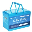 Picture 1/2 -Vestwoods LiFePO4 Battery 12V 12.8V 100Ah for photovoltaic system, campers and boats