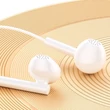 Kép 4/7 - WK Design USB Type C csatlakozóval rendelkező vezetékes fülhallgató, távirányítóval, fehér (YA01)