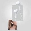 Kép 6/7 - WK Design USB Type C csatlakozóval rendelkező vezetékes fülhallgató, távirányítóval, fehér (YA01)