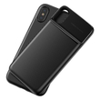 Baseus 1+1 Wireless Vezeték nélküli töltős Backpack 5000 mAh Apple iPhone X Akkumulátoros Tok - Fekete (ACAPIPHX-ABJ01)