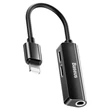 Kép 2/7 - Baseus 3-in-1 iP Lightning to 2x lightning + 3.5mm Audio Adapter L52 Fekete (CALL52-01)