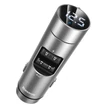 Kép 1/6 - Baseus Energy Column Bluetooth FM Transmitter Transzmitter MP3 Autós töltő 2x USB QC3.0 3,1A - Ezüst (CCNLZ-0S)