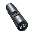 Obraz 4/6 - Baseus Energy Column Bluetooth FM Transmitter FM Transmitter MP3 Car Charger 2x USB QC3.0 2.0 18W