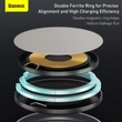 Kép 5/8 - Baseus wireless vezeték nélküli töltő Swan Magnetic mágneses asztali konzol iPhone 12 15W - Fekete (WXSW-01)