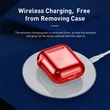 Kép 5/6 - Baseus Airpods tok 2/1 Shining piros (ARAPPOD-A09)