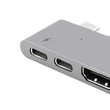 Obraz 6/6 - Baseus Thunderbolt C Dual Type-C na USB3.0/HDMI/Type-C HUB adaptér Dark Grey (CAHUB-B0G)