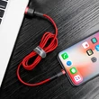 Kép 4/5 - Baseus Lightning Cafule iPhone Adat- és töltőkábel 2.4A 0.5m Piros + Piros (CALKLF-A09)