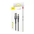 Obraz 2/3 - Baseus Lightning Cafule iPhone Adat- és töltőkábel (speciális kiadás) 1.5A 2m Szürke + Fekete (CALKLF-HG1)