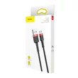 Obraz 2/6 - Cablul de date și încărcare Micro USB Cafule Baseus 1.5A 2m Roșu + Negru (CAMKLF-C91)