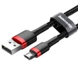 Obraz 3/6 - Cablul de date și încărcare Micro USB Cafule Baseus 1.5A 2m Roșu + Negru (CAMKLF-C91)