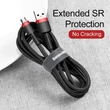 Obraz 6/6 - Cablul de date și încărcare Micro USB Cafule Baseus 1.5A 2m Roșu + Negru (CAMKLF-C91)