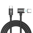Obraz 1/4 - Baseus Magnetický magnetický kábel USB C typu C pre MacBook 4,3 A 1,5 m čierny (CATBL-01)