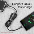 Kép 3/6 - Baseus Type-C USB C Cafule Adat- és töltőkábel 3A 1m Szürke + Fekete (CATKLF-BG1)