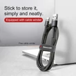 Kép 5/6 - Baseus Type-C USB C Cafule Adat- és töltőkábel 3A 1m Szürke + Fekete (CATKLF-BG1)