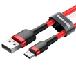 Obraz 5/6 - Dátový a nabíjací kábel Baseus USB C typu C 2A 2 m červený červený (CATKLF-C09)