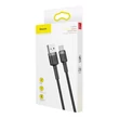 Obraz 2/6 - Dátový a nabíjací kábel Baseus USB C typu C 2A 2m sivý čierny (CATKLF-CG1)