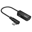 Kép 5/6 - Baseus L45 USB-C apa - USB-C + 3.5mm Jack anya Adapter kábel - Fekete (CATL45-01)