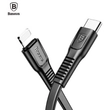 Kép 3/3 - Baseus Lightning to Type-C USB C Tough series Rugalmas iPhone Adat- és töltőkábel 1m Fekete (CAZYSC-A01)