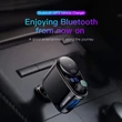 Kép 3/6 - Baseus Locomotive Bluetooth FM Transmitter Transzmitter és autós töltő 2 USB aljzattal MP3 fekete (CCALL-RH01)