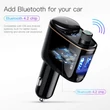 Kép 4/6 - Baseus Locomotive Bluetooth FM Transmitter Transzmitter és autós töltő 2 USB aljzattal MP3 fekete (CCALL-RH01)