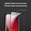 Kép 5/6 - Baseus iPhone 11 0.3mm Edzett üveg kijelzővédő üveg (2db) Fekete kerettel (SGAPIPH61S-KC01)