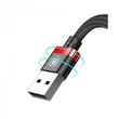 Obraz 3/4 - Baseus Golden Belt Series iPhone Lightning USB kábel 1m čierno-červený