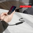Baseus Energy 2in1 Lightning Adat- és töltőkábel + Power Bank külső akkumulátor 2500 mAh Fekete (CALXU-01)