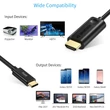 Kép 3/6 - Choetech CH0019 4K@60Hz USB C to HDMI kábel 1.8m