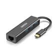 Kép 1/6 - Choetech HUB-U02 USB C Ethernet HUB LAN Hálózati Átalakító Adapter
