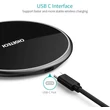 Kép 3/6 - Choetech T559-F USB-C 15W Nagyteljesítményű Üveg borítású Vezeték nélküli gyorstöltő