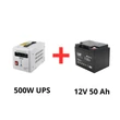 Obraz 1/6 - Volt Polska Zelený článok Neprerušiteľný zdroj napájania pre obehové čerpadlá 500W + Green Cell 50Ah batéria