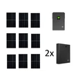 Kép 1/4 - Szigetüzemű napelemes MPPT rendszer csomag / szett 48V DC 3000W 2db Green Cell Powernest energiatárolóval 9x405W napelem