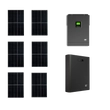 Kép 1/4 - Szigetüzemű napelemes MPPT rendszer csomag / szett 48V DC 3000W Green Cell Powernest energiatárolóval 6x405W napelem