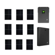 Kép 1/4 - Szigetüzemű napelemes MPPT rendszer csomag / szett 48V DC 3000W Green Cell Powernest energiatárolóval 9x405W napelem