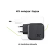 Kép 2/6 - Green Cell GaN PowerGaN gyorstöltő 2x USB-C PD + 1x QC 3.0 65W EU (fekete)